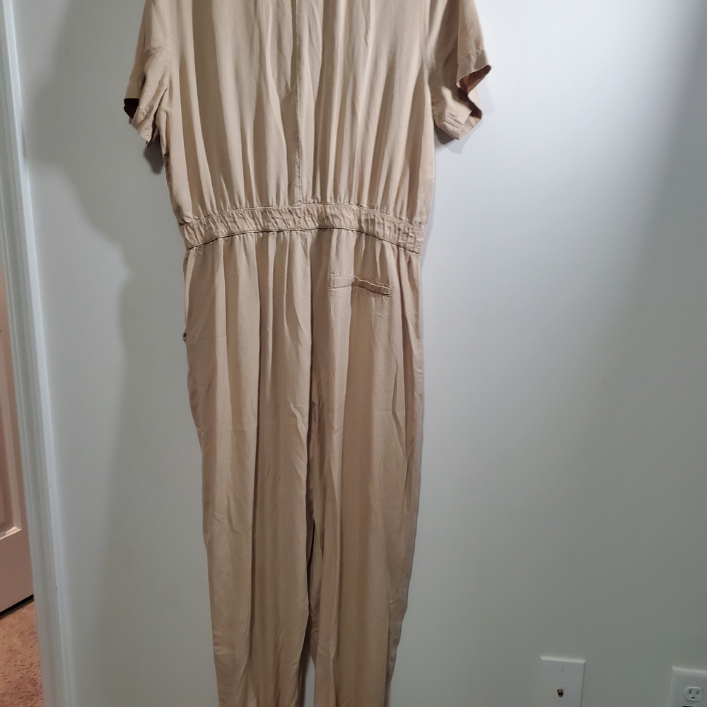 Sincerely Jules Tan Jumpsuit With Jogger Bottoms Size XL - Picture 4 of 12